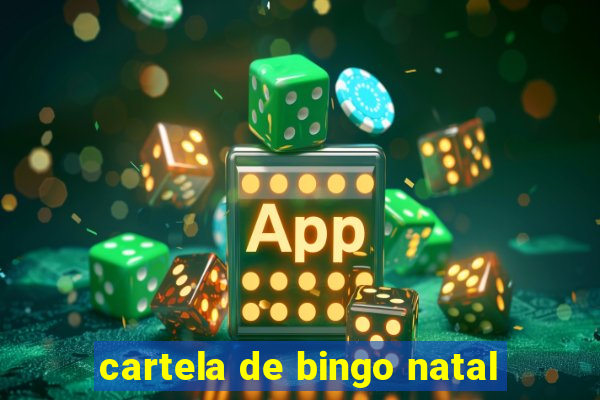 cartela de bingo natal